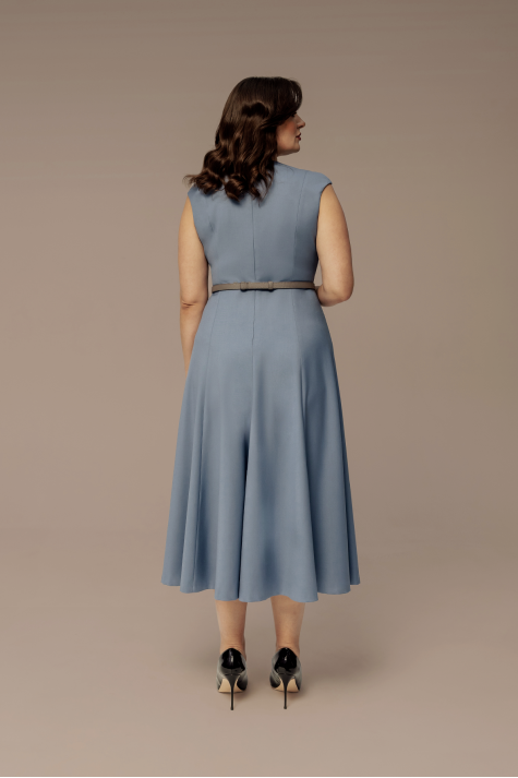 Платье шестиклинка без рукава вид сзади