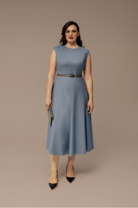 Платье шестиклинка без рукава